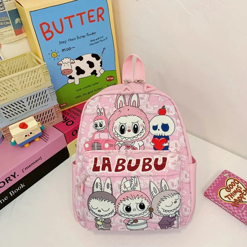 Kinderrugzak Met Schattige Cartoonprint Labubu En Grote Groot Capaciteit
