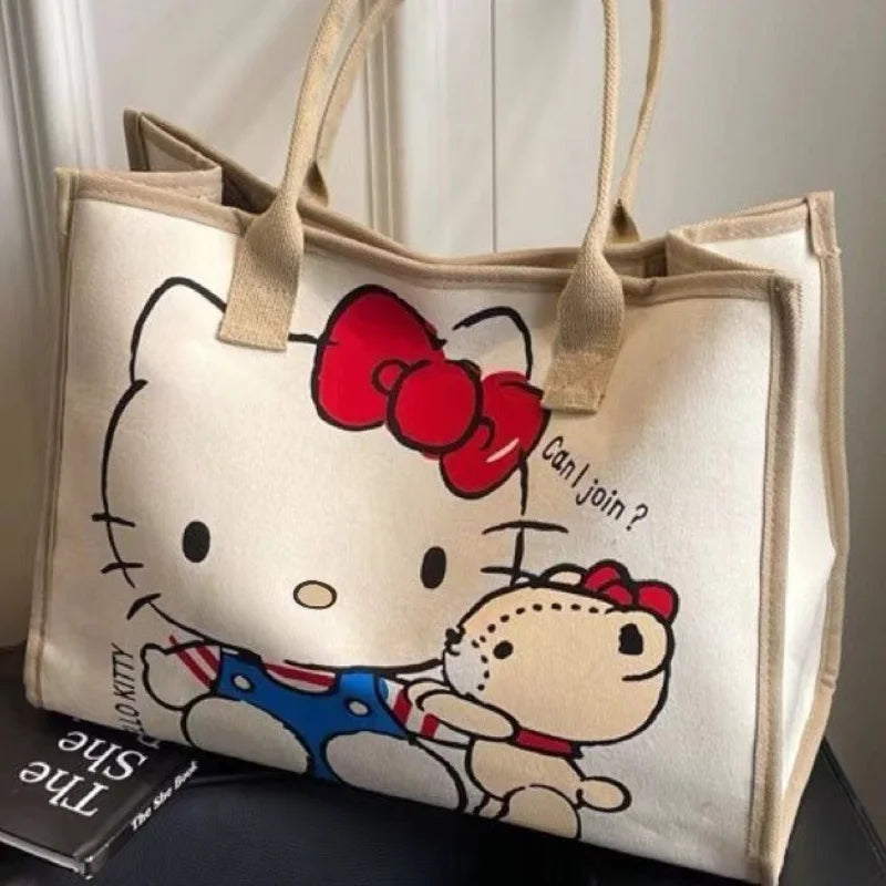 Schattige Hello Kitty Y2K Tote Canvas Tas