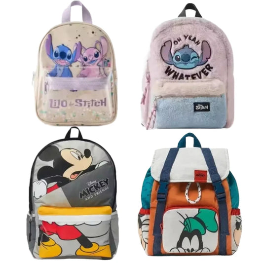Miniso Mickey Mouse Lilo En Stitch Rugzak – Schattig Ontwerp Met Grote Capaciteit