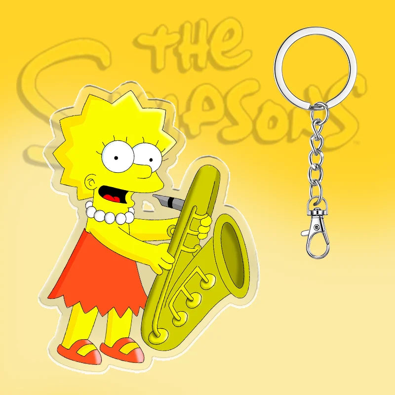 Sleutelhanger De Simpsons 6cm Schattig Acryl Cadeau