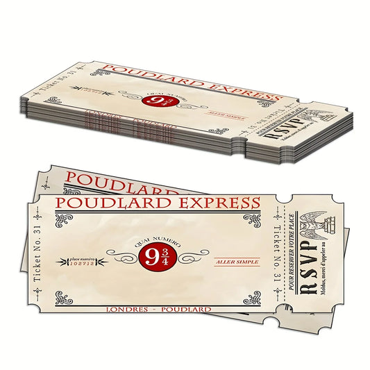 10Pcs Harry Potter Treinkaartjes Platform 9 3/4 Voor Magische Feesten