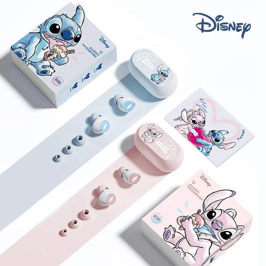 Disney Lilo & Stitch Angel D29 Wireless Bluetooth 5.3 Earphones – Actieve Ruisonderdrukking En Lange Batterijduur