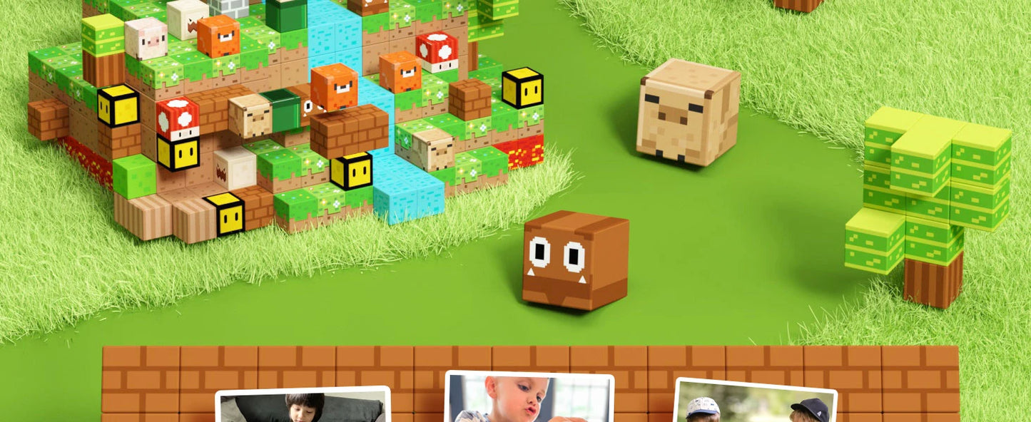 Magnetische Bouwblokken Super Mario STEM Speelgoed voor Kinderen