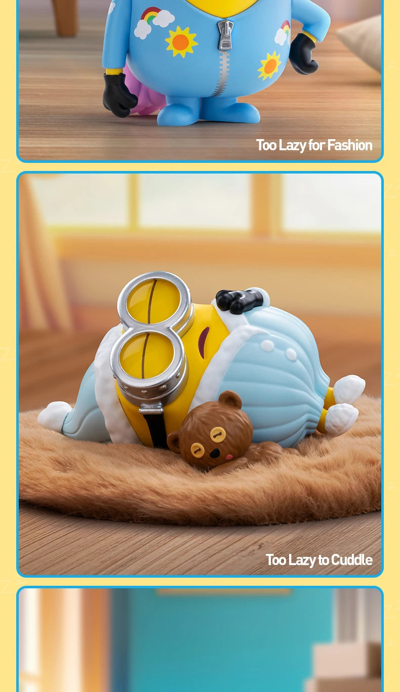 Officiële POP MART Minions Luie Elke Dag Serie Figuren – Mystery Box Vol Verrassingen