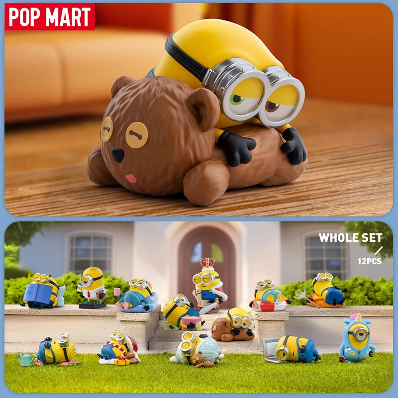 Officiële POP MART Minions Luie Elke Dag Serie Figuren – Mystery Box Vol Verrassingen