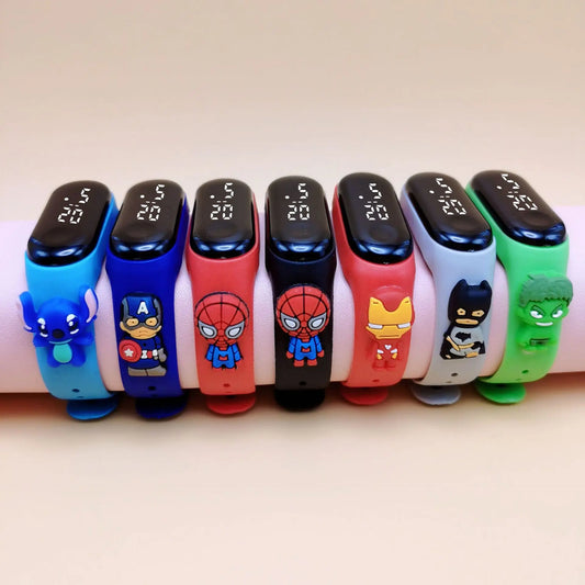 Marvel Kinderhorloge Met Digitale LED Display Voor Feestdagen