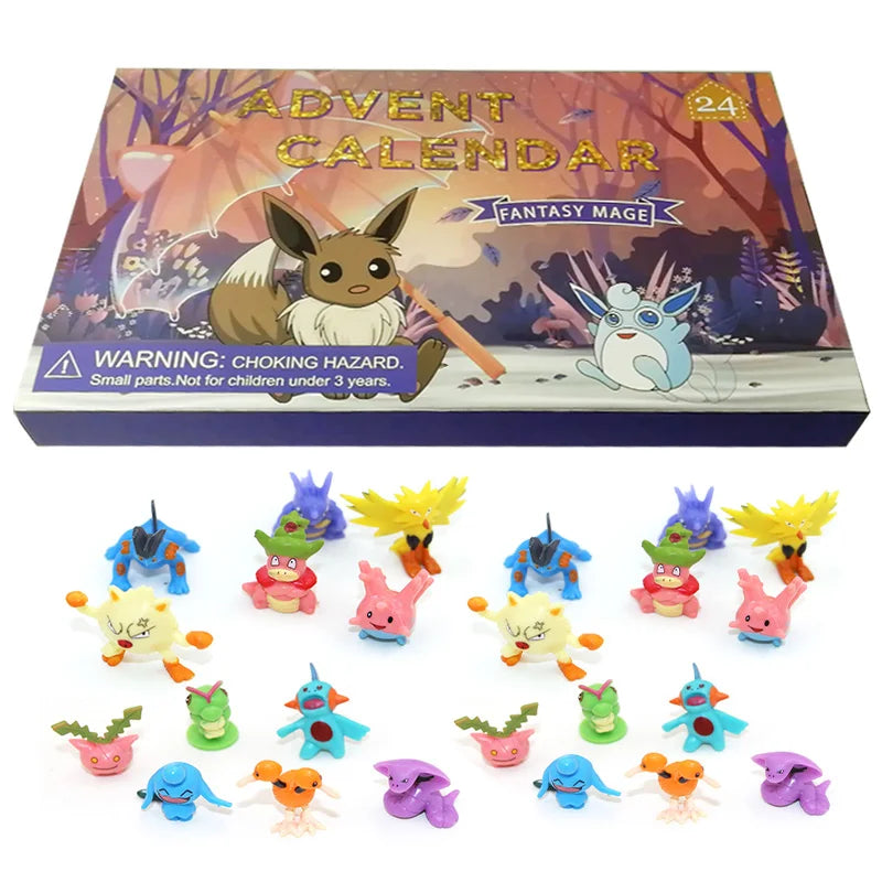 Pokemon Adventskalender Met Eevee En Pikachu 24 Figuren Geschenk