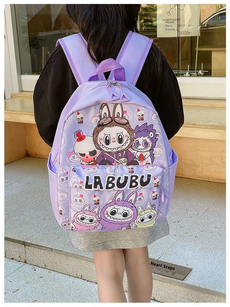 Kinderrugzak Met Schattige Cartoonprint Labubu En Grote Groot Capaciteit