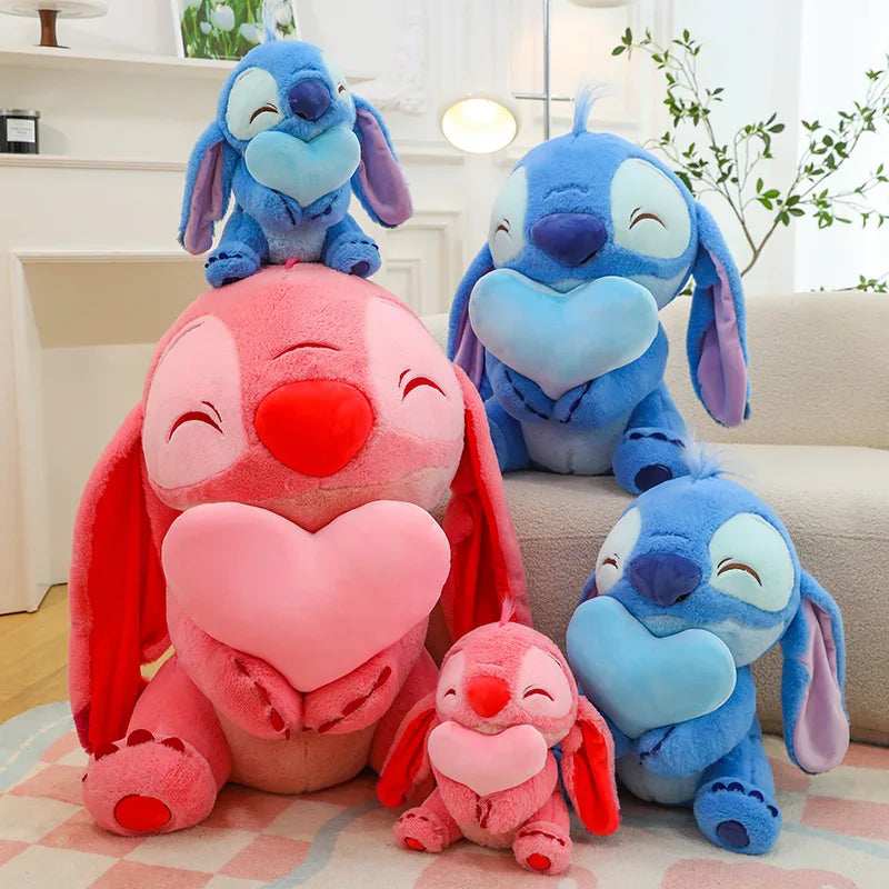 MINISOC 30CM Nieuwe Disney Knuffelpop Knuffelend Hart Stitch – Zachte Pluche Speelgoed
