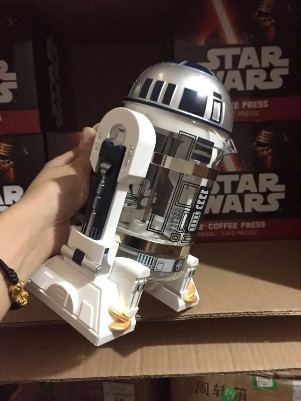 Moka Koffiezetapparaat 960ml R2-D2 Thermisch Roestvrij Staal