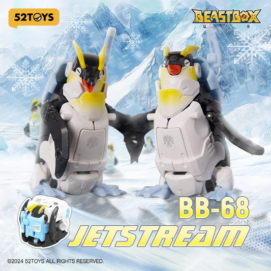 Officiële 52TOYS Beastbox BB-68 Jetstream Penguin – Veranderbare Actiefiguur Met Opslagbox