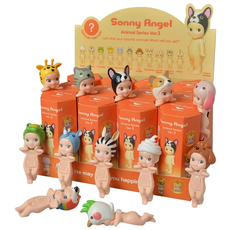 Bandai Nieuwe Engel Fruit Dierenserie Blind Box Animefiguur – Schattige Hippie Pop Voor Kinderen