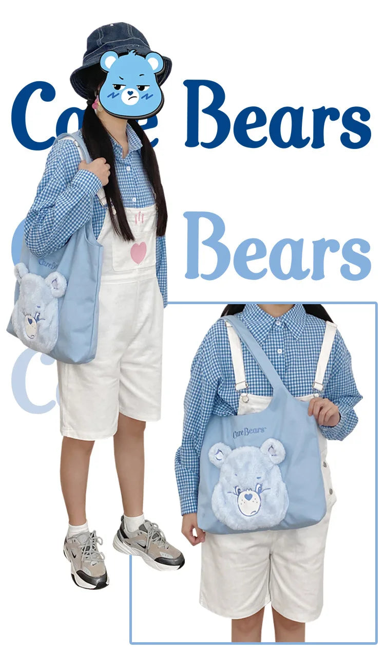 Schoudertas Canvas Carebears Met Grote Inhoud En Schattig Design