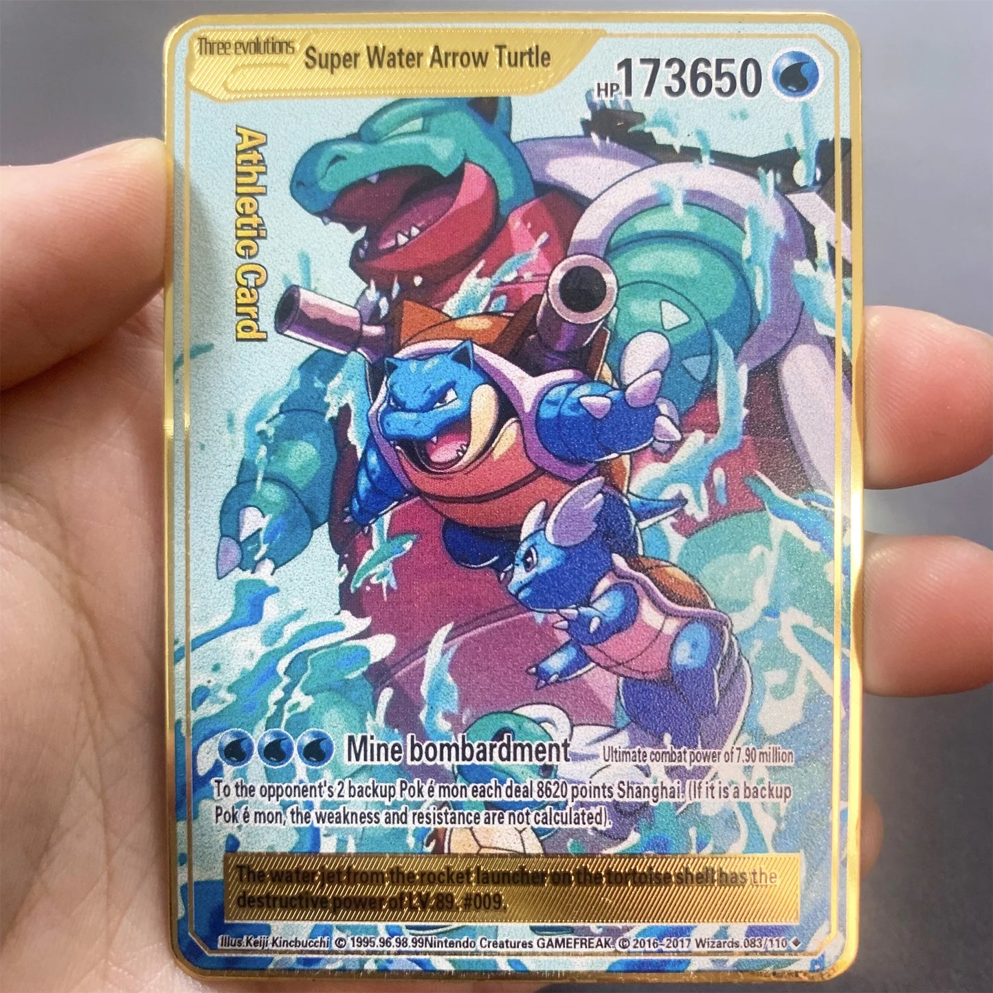 Metalen Pokémon Kaart (Engels)