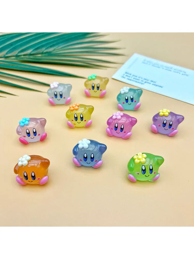 Zoobies Star Kirby Actiefiguur Set – Luminous en Unieke Decoratieve Sleutelhanger