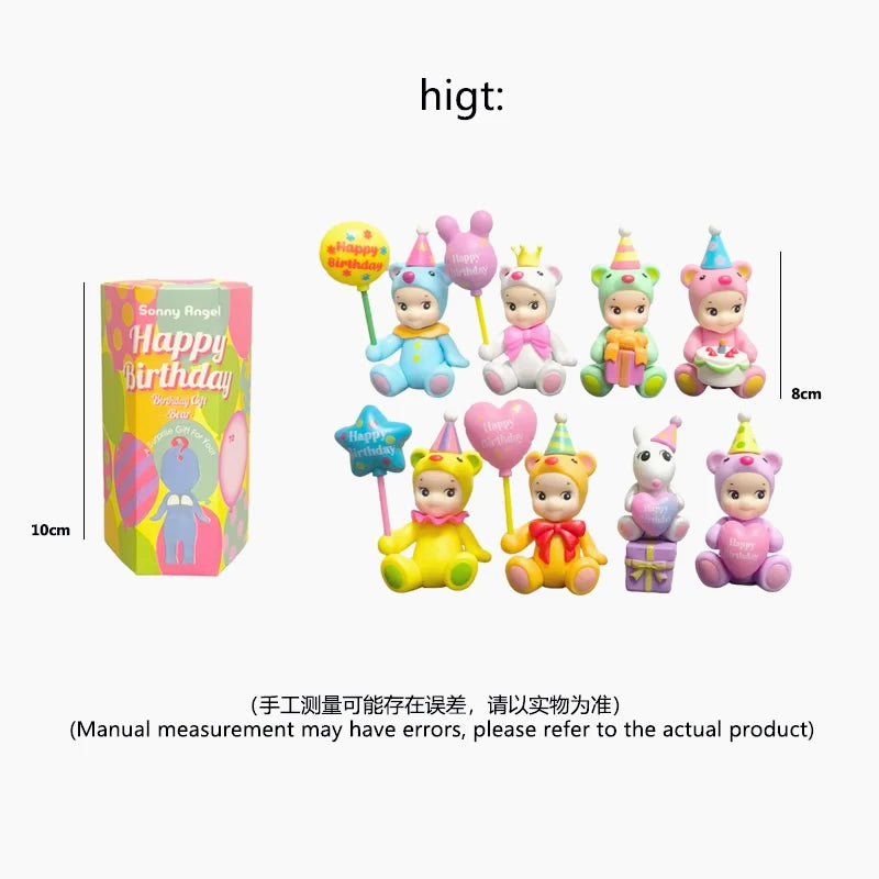 MINISO Verjaardagsserie Dier Anime Figuren – Schattige Ornamenten voor De Desktop