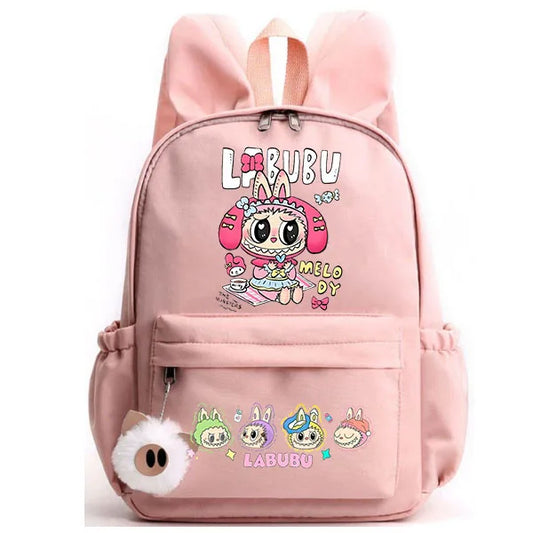 Labubu Rugzak met oren – Schattig Ontwerp Voor School