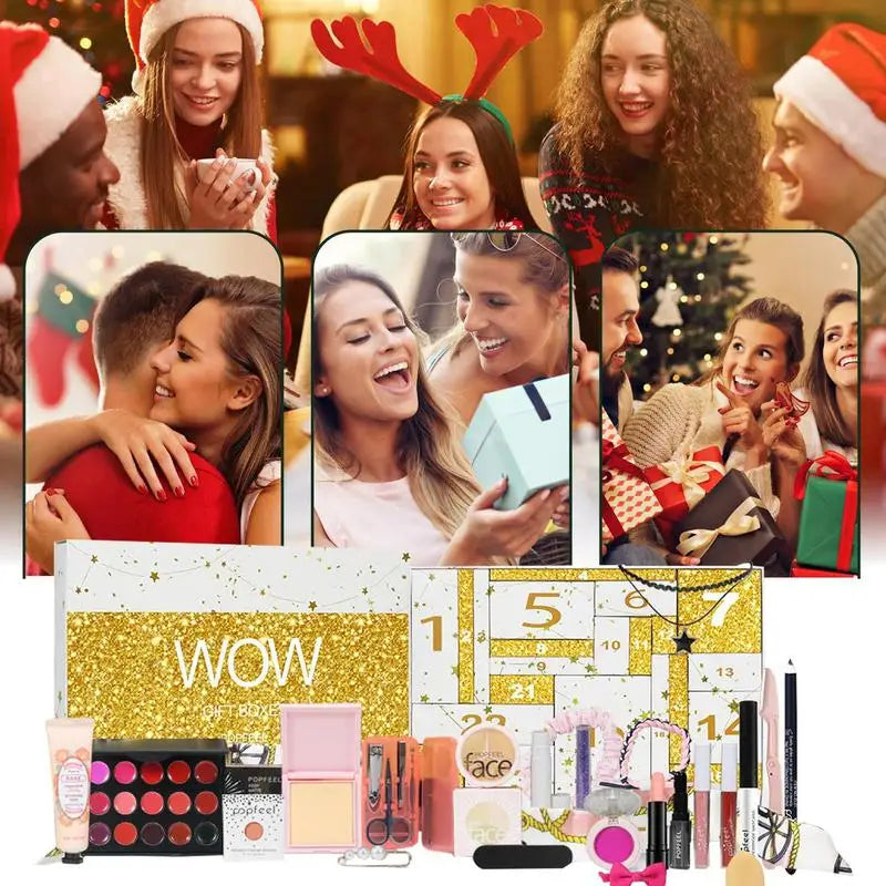 GlowNova 24 Dagen Adventskalender Make-up Set – All-in-One 2025