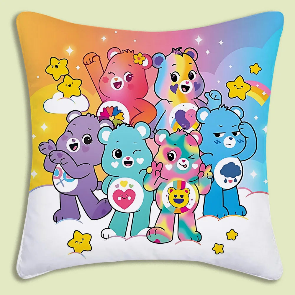 Kussenslopen Cartoon Care Bears Met Dubbelzijdige Print En Zachte Plush