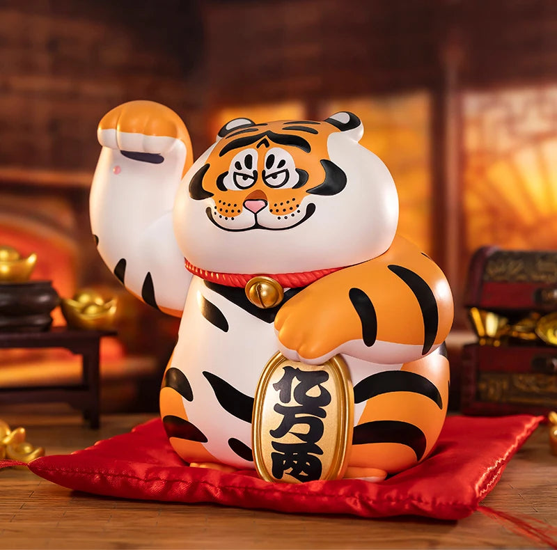 Officiële 52TOYS Chubby Tiger – Verzamelbare Desktop Decoratie met Tijgerkracht