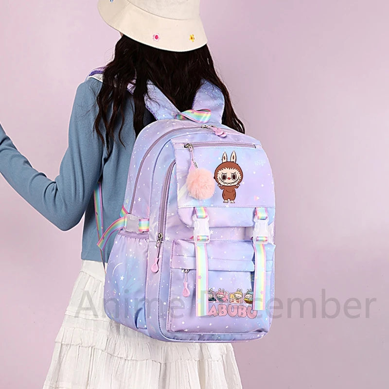 Schattige Labubu backpack rugzak – Waterdichte Ruime capaciteit
