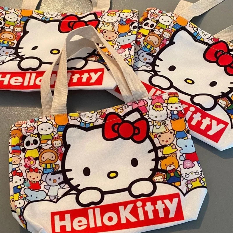 Sanrio Hello Kitty Canvas Tas – Lichtgewicht en Groot
