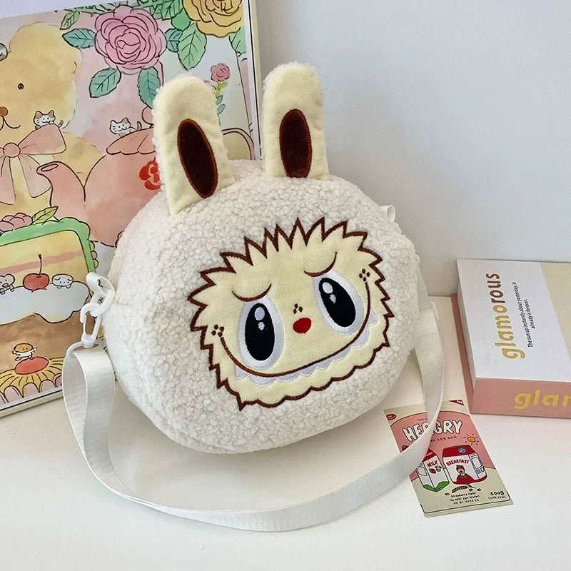 Labubu Crossbody schoudertas – Schattige Pluche Met Grote Capaciteit
