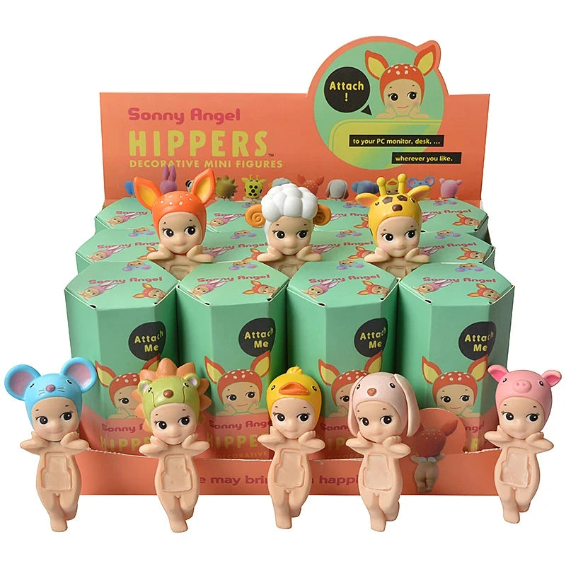 Bandai Nieuwe Engel Fruit Dierenserie Blind Box Animefiguur – Schattige Hippie Pop Voor Kinderen
