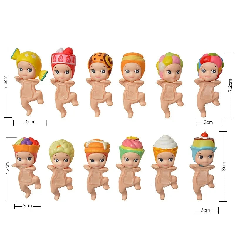 Bandai Nieuwe Engel Fruit Dierenserie Blind Box Animefiguur – Schattige Hippie Pop Voor Kinderen