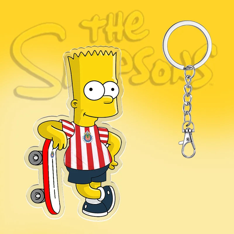Sleutelhanger De Simpsons 6cm Schattig Acryl Cadeau