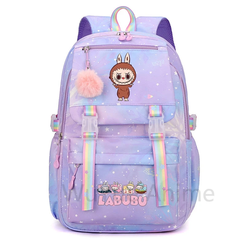 Schattige Labubu backpack rugzak – Waterdichte Ruime capaciteit
