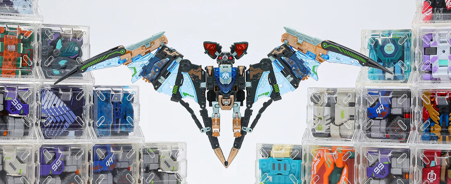 Officiële 52TOYS Beastbox BB-64 Radioheadar – Transformeerbare Mecha en Cube Actiefiguur