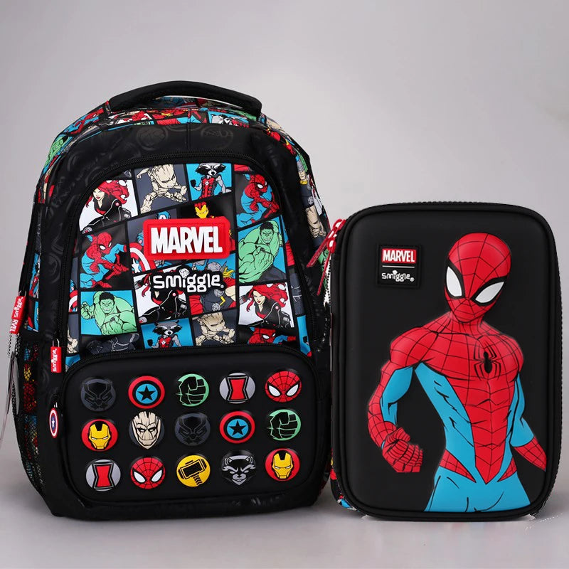 Smiggle Spider-Man School Bag Met Lunch Set Voor Kinderen
