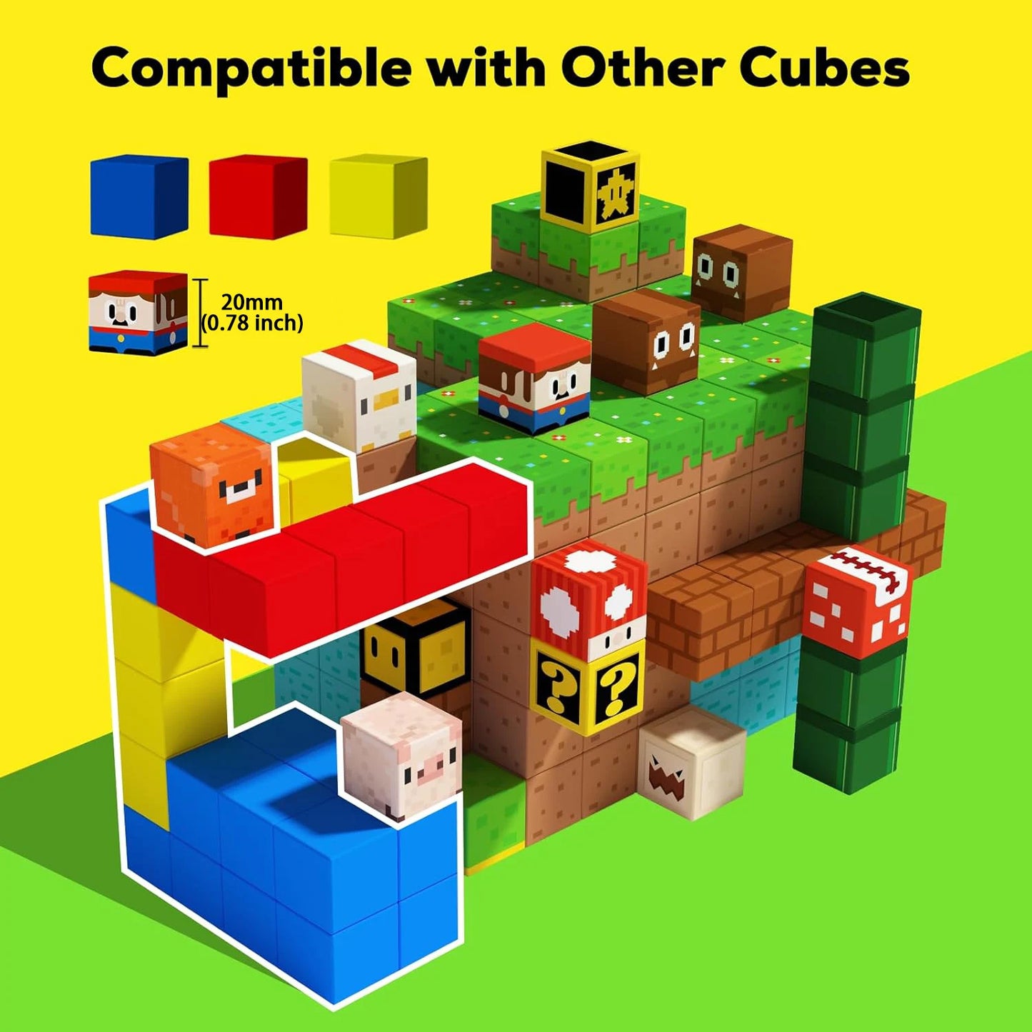 Magnetische Bouwblokken Super Mario STEM Speelgoed voor Kinderen