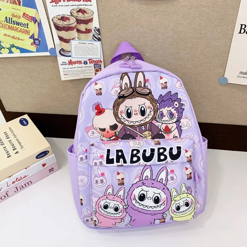 Kinderrugzak Met Schattige Cartoonprint Labubu En Grote Groot Capaciteit