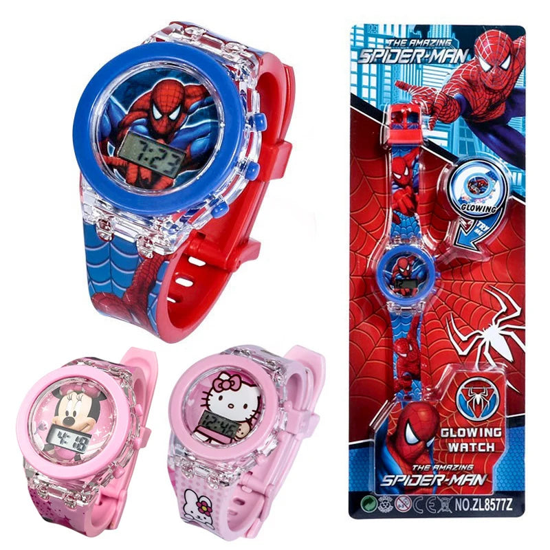 Spiderman Kinderen Horloges Met Licht Voor Jongens En Meisjes