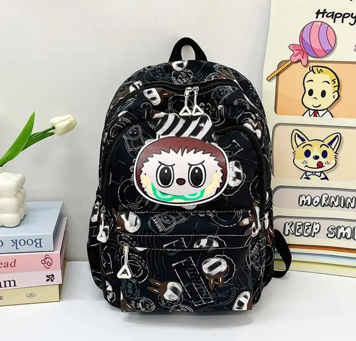 Miniso Labubu Rugzak – Stijlvolle Casual Schooltas Voor Studenten
