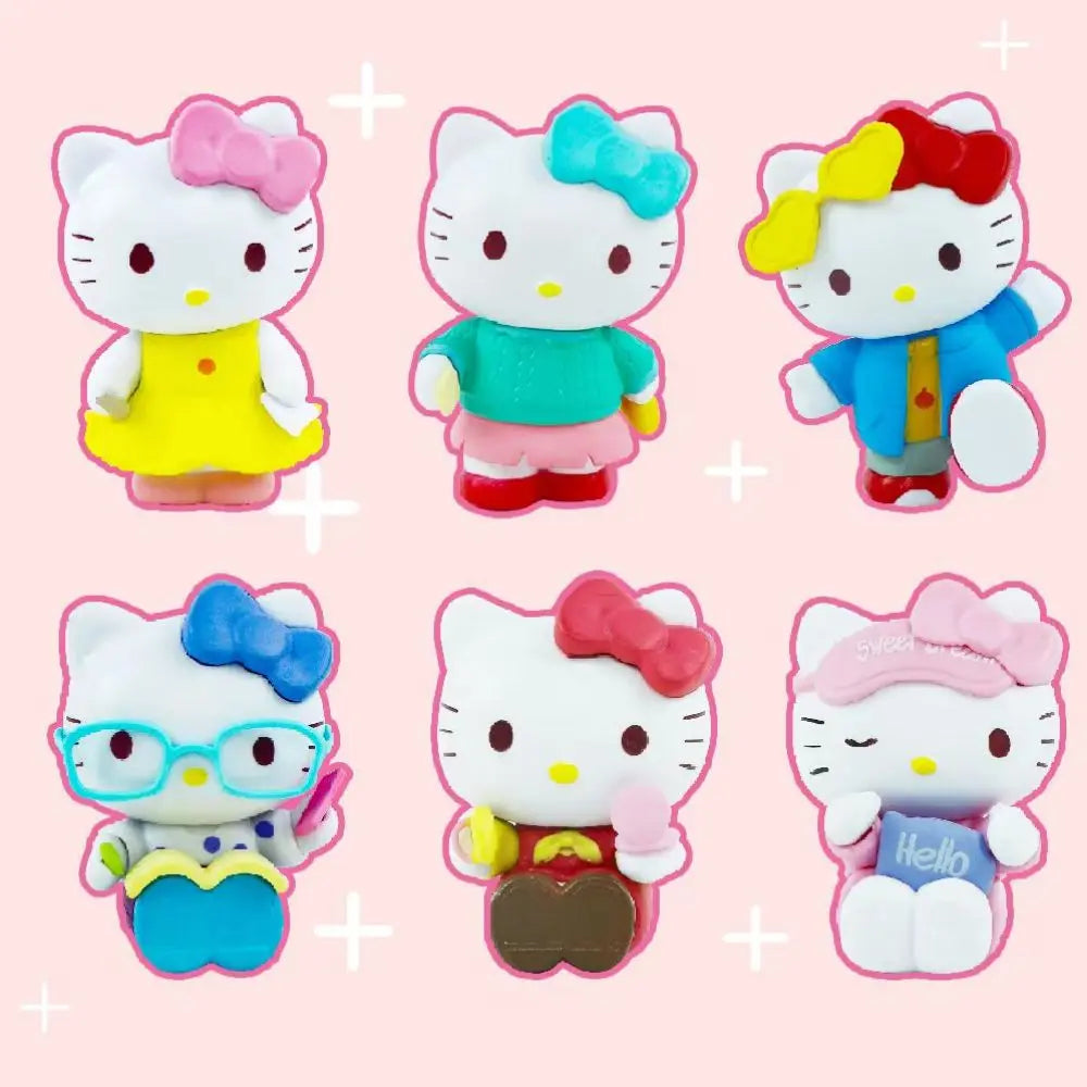 MINISO Hello Kitty Blind Box Figuren – Schattige Anime Decoratie voor Meisjes