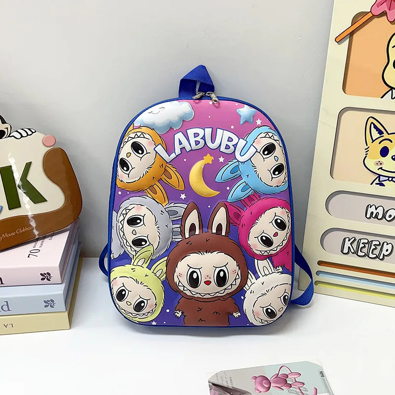 Kinderrugzak Labubu Met 3D Cartoonontwerp En Voor Schoolgebruik