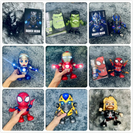 Marvel Comics Dansrobot Met Iron Man En Spider-Man Speelplezier