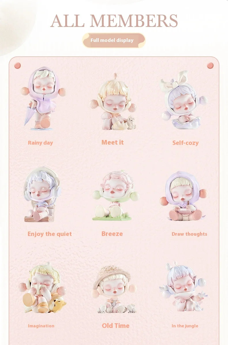 MINISO Skullpanda Temperature Series Figurines – Trendy Blind Box Decor