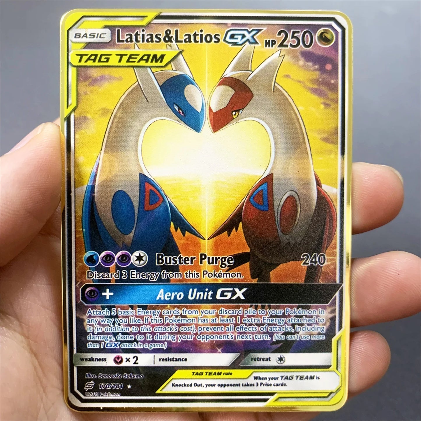 Metalen Pokémon Kaart (Engels)
