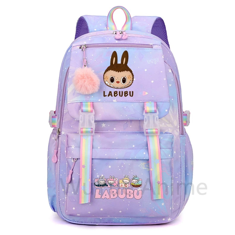 Schattige Labubu backpack rugzak – Waterdichte Ruime capaciteit