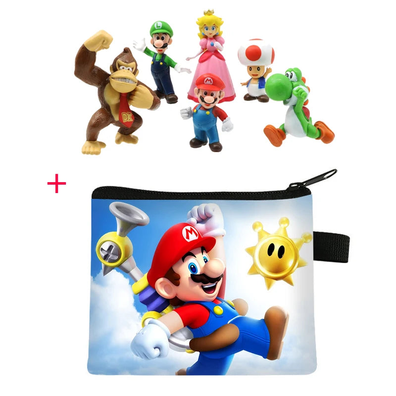 PVC Action Figures Super Mario Bros Set Met 6 Figuren Voor Kinderen