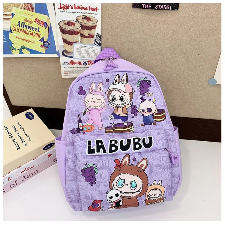 Kinderrugzak Met Schattige Cartoonprint Labubu En Grote Groot Capaciteit