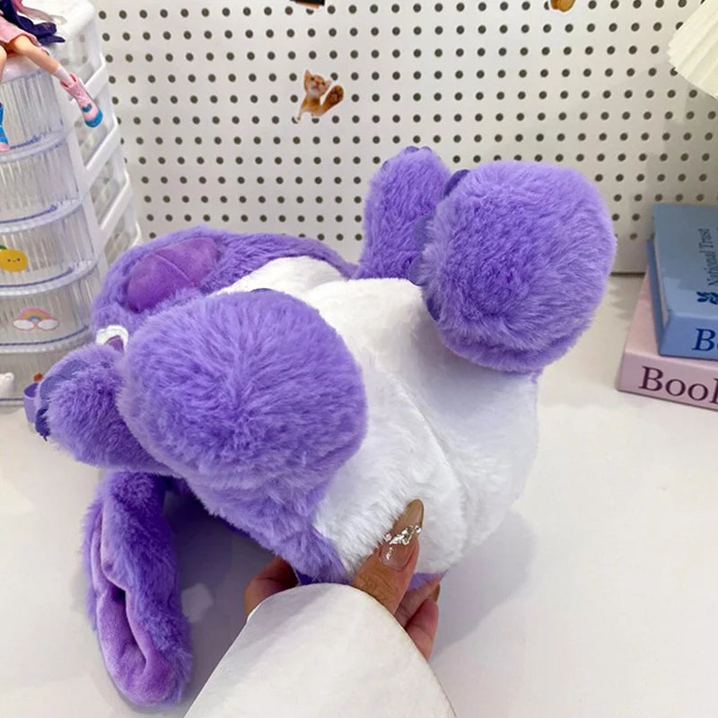 Kawaii Lilo En Stitch Pluche Rugzak – Schattig Cartoon Ontwerp Met Grote Capaciteit