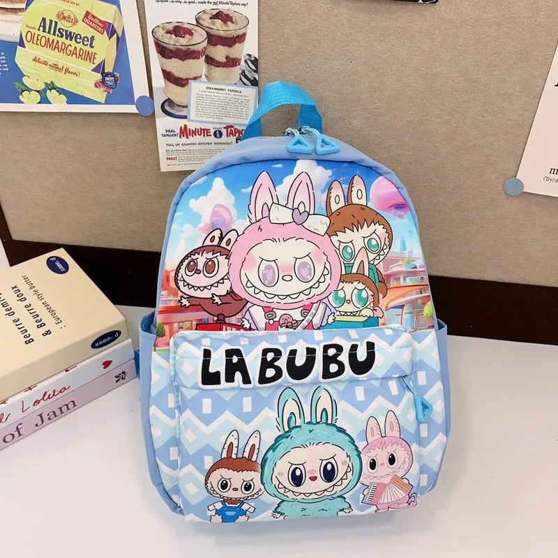 Kinderrugzak Met Schattige Cartoonprint Labubu En Grote Groot Capaciteit