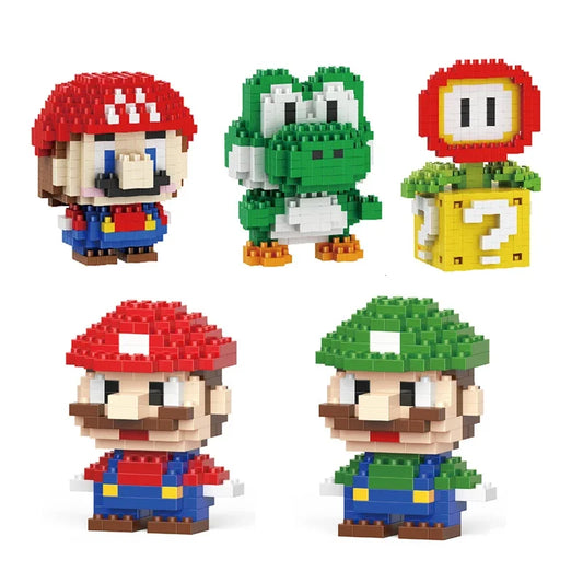 Bouwstenen Super Mario Figuren Met DIY Puzzels Voor Cadeau