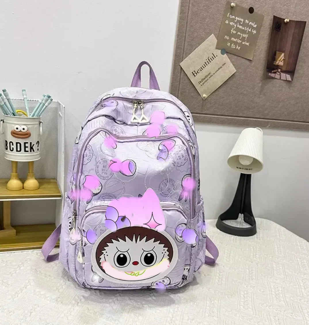 Miniso Labubu Rugzak – Stijlvolle Casual Schooltas Voor Studenten