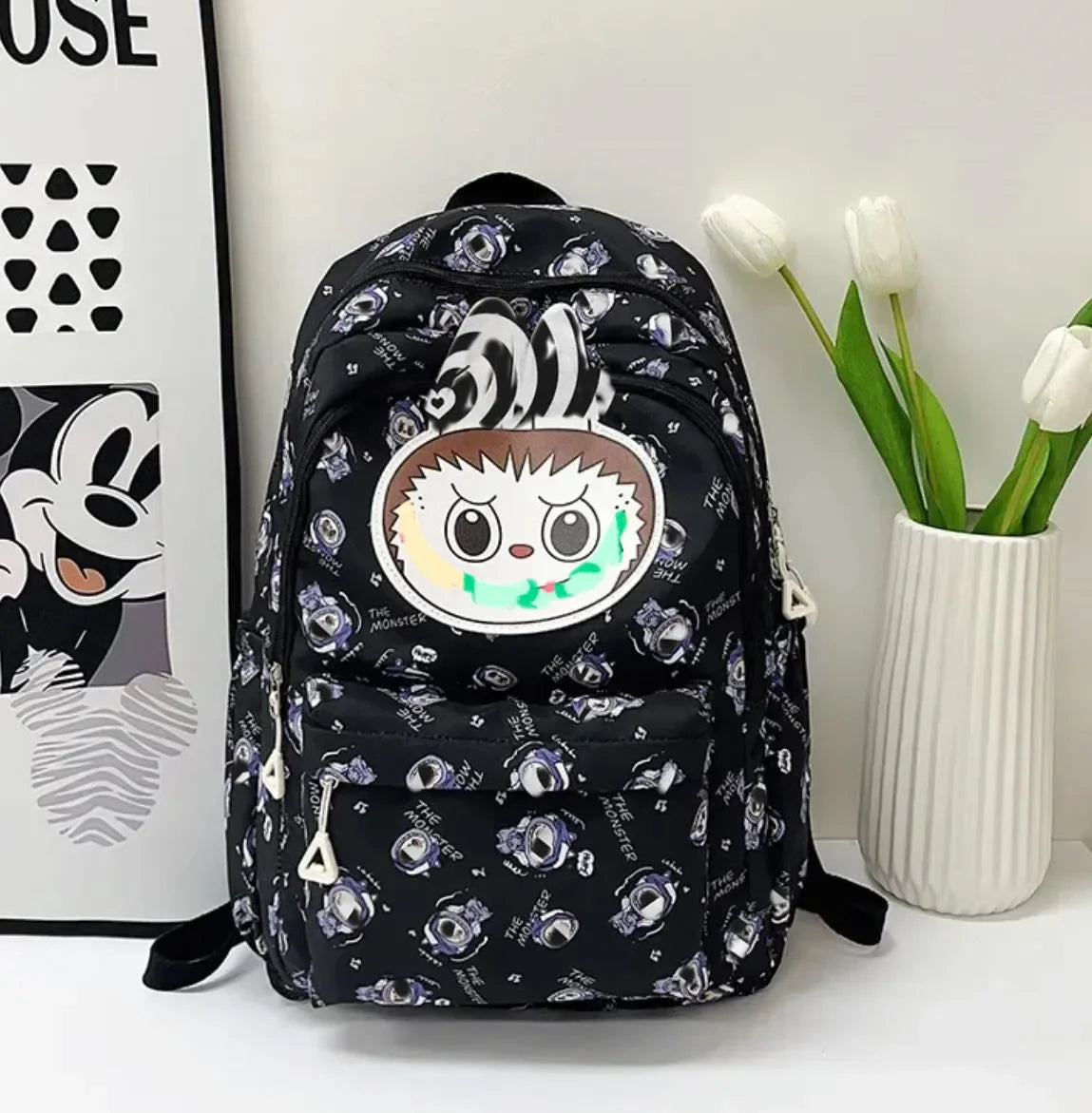 Miniso Labubu Rugzak – Stijlvolle Casual Schooltas Voor Studenten